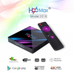 H96 MAX RK3318 Smart TV Box Android 10 4G 32GB/64GB 4K Wifi BT Media player
