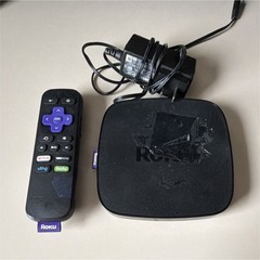Roku Premiere+ Media Streamer Box HDMI Ethernet Port Remote Power Adapter Black