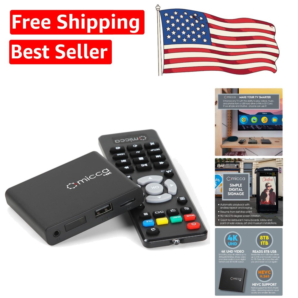 4K HDMI Digital Media Player for USB Drives – Elevate Your Viewing Experience