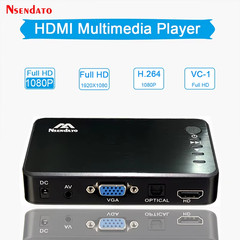 Mini Full HD Media multimedia Player Autoplay 1080P USB External HDD Media Playe