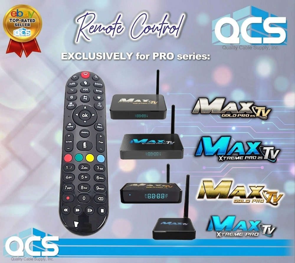 Voice Remote Control EXCLUSIVELY for ALL MaxTV GOLD PRO and XTREME PRO boxes