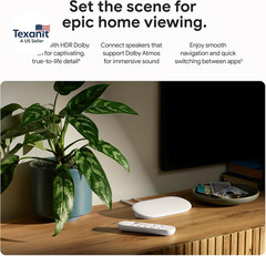 TV Streamer 4K – Fast Streaming Entertainment on Your TV with Voice Search Remot