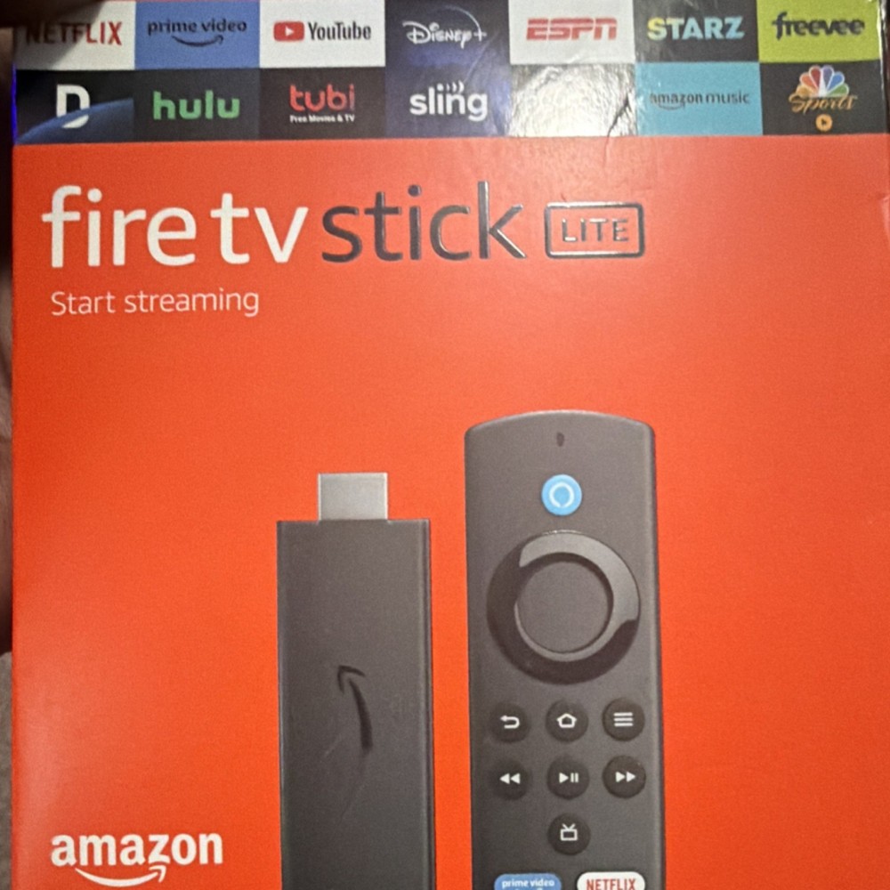 Amazon Fire TV Stick Lite Media Streamer, Black, Alexa Voice Remote