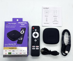 New Smart TV Box Streaming Media Player Global Edition Mortal T1 Bluetooth Wi-Fi