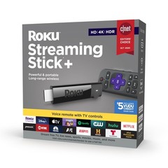 Roku 4K HDR Media Streaming Stick + Voice Remote w/TV controls