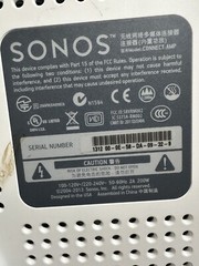 Sonos Connect:Amp Digital Music Streamer Gen 1 S1 App Only Tested