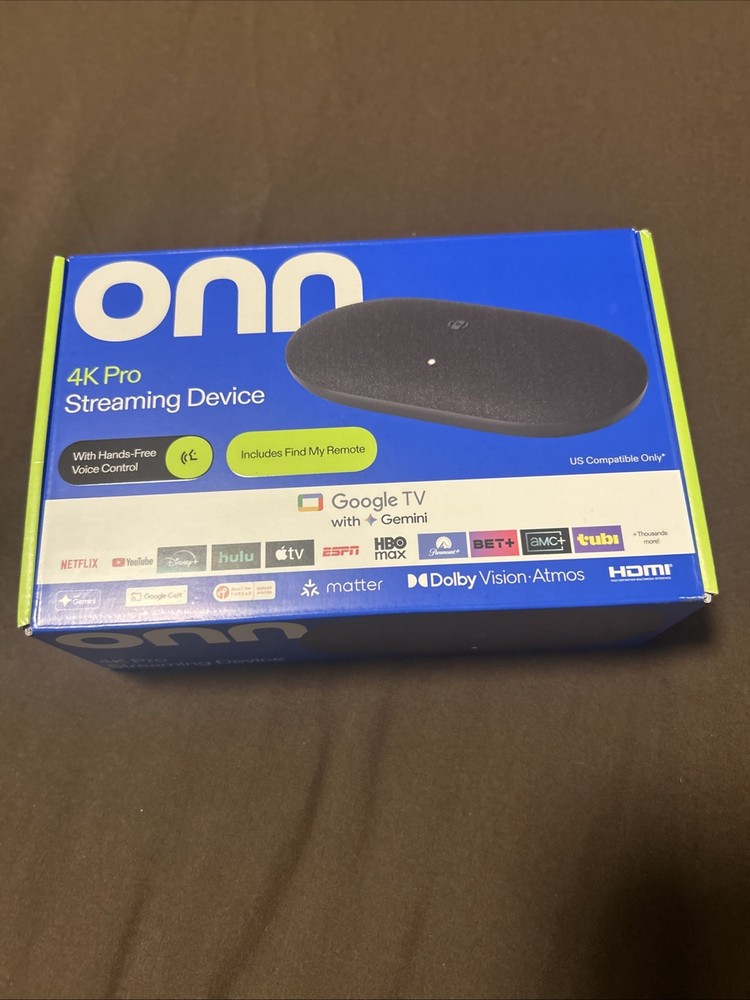 onn 4K Pro Streaming Device, Google TV with Gemini (NEW 2026 Model) – Ultra-fast