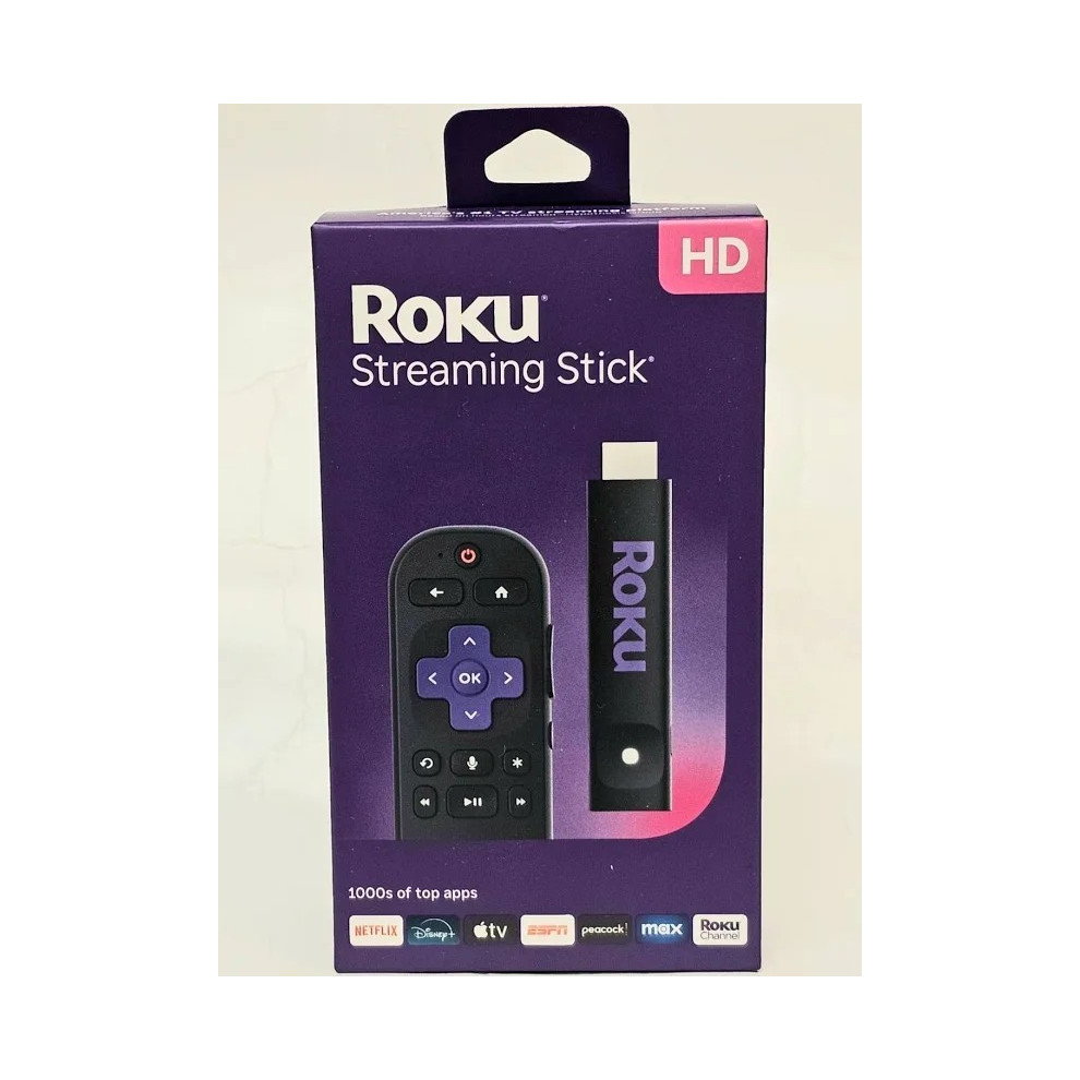 Roku Streaming Stick 720p HD HDMI Dongle Media Streamer with Remote