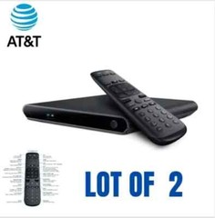 LOT of 2 AT&T Direct TV Streaming Box C71KW-400 Includes Remote & Power Adapter