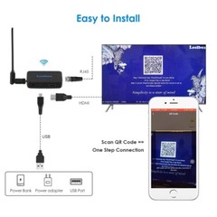 Leelbox Chromecast, Wireless Miracast Display Adapter, WiFi HDMI Dongle DLNA