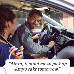 Echo Auto (1st gen) – Hands-free Alexa in your car with phone Black