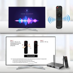 NEW 2025 Model GRAY SuperBox S6 ULTRA Keyboard remote BlueTooth-box free apps
