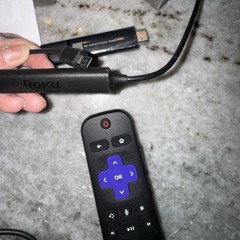 Roku Streaming Stick Plus 4K Streaming Media Player with Remote Cords And Box