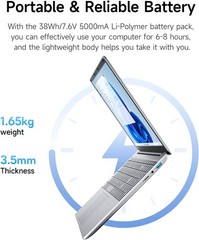 15.6 Inch Laptop with Office 365, 4GB RAM, 128GB Storage Expandable 1TB, 5205U P