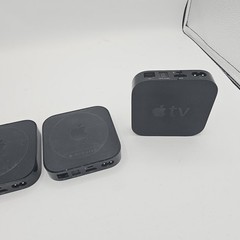 AppleTV Lot—Two: 2nd Gen(A1378) + One: 3rd Gen(A1469) w/Remotes + Cables Working