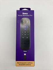 NEW – Roku Voice Remote Pro (2nd Ed.) | Rechargeable TV Remote Control. Mr