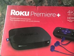Roku Premiere+ HD and 4K UHD Streaming Media Player with HDR SKU#4630R Open Box!
