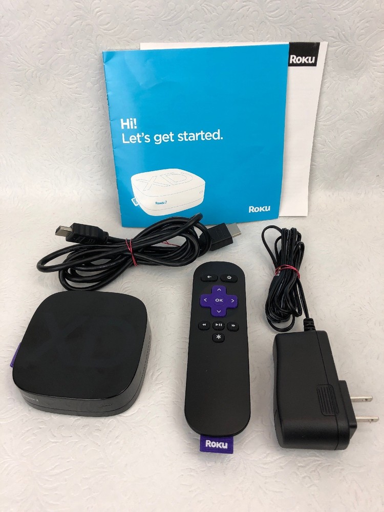 Roku 2 XD 3050X (2nd Generation) Media Streamer Power & HDMI Cord Included