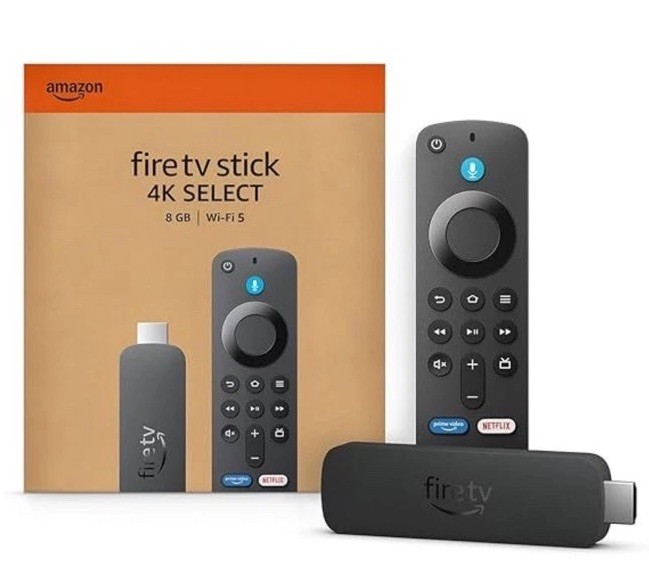 New 2025 – Amazon Fire TV Stick 4K SELECT UltraHD Alexa Voice Streaming Device
