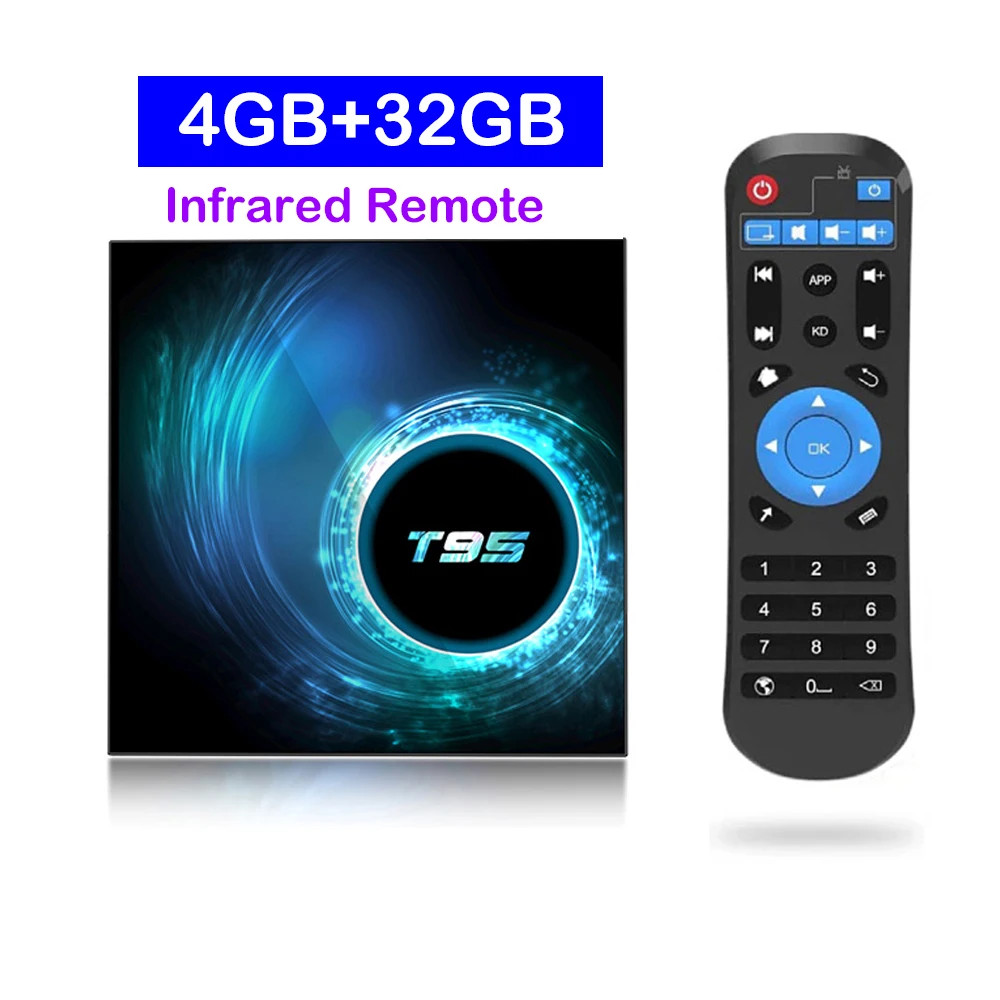 T95 Android TV Box 8GB 128GB Allwinner H616 8K Dual WiFi BT 6.0 Media Player