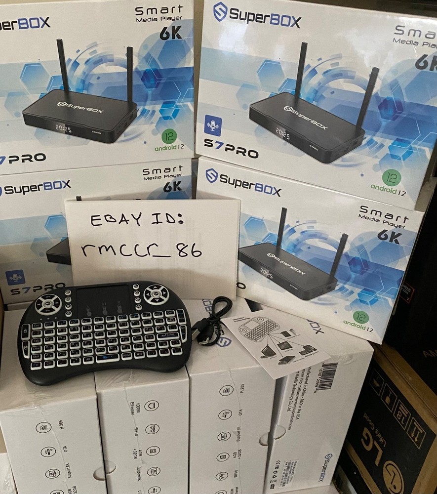 New 2026 SuperBOX S7 Pro & QWERTY Keyboard – 6K UHD Android Streaming Hub – 18+