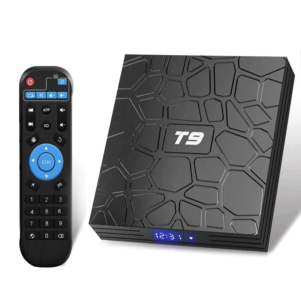 Android TV Box 9.0, Android Box 4GB DDR3 RAM 32GB ROM RK3318 BT4.0 Quad-Core …