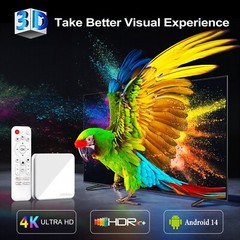 H96 MAX H313 Smart TV Box Android 14 ATV TV Box 4K@60fps 100M/LAN Wifi6 BT5.0