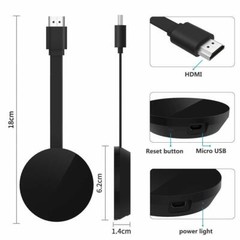 Wireless Display Dongle WiFi Portable Display Receiver 1080P HDMI Miracast Dongl