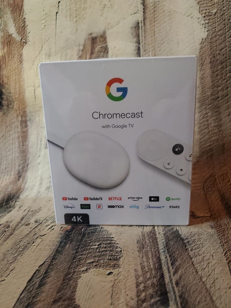 Google Chromecast With Google TV (GA01919-US) 4K – Streaming Stick NEW