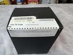 Fire TV Cube Hands-Free with Alexa and 4K refurbished by amazon sealed in box