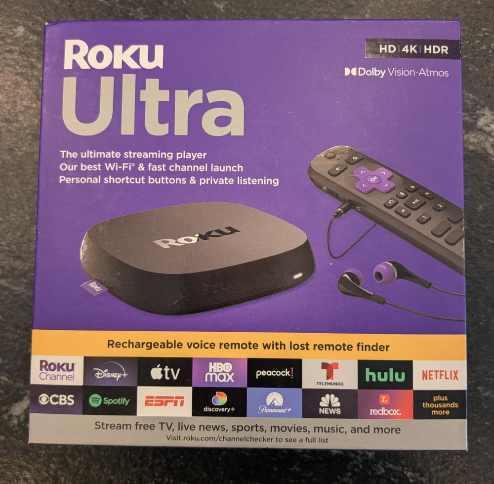 Roku Ultra 4802R (4802X) 4K Streaming Media Player with Remote