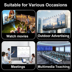 4K Ultra HD Digital Media Player with Remote Control, Supports HDD/USB Drive/Mic