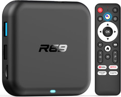 Android 14.0 TV Box, RK3518 Quad-Core, 2GB RAM, 16GB, 4K, Wi-Fi 6, uetooth 5.0