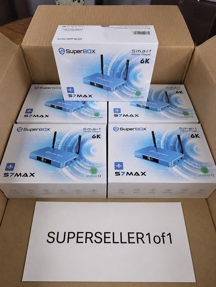 SuperBox S7 Max 64GB 6K Ultra HD Android TV Box – Authorized Distributor – Same