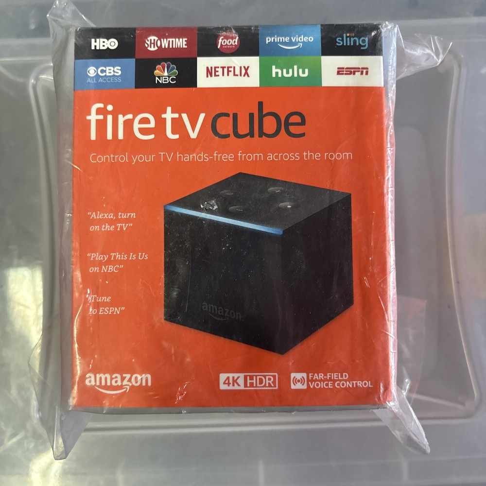 Amazon Fire TV Cube Hands-Free with Alexa and 4K Ultra HD Streaming Media Player
