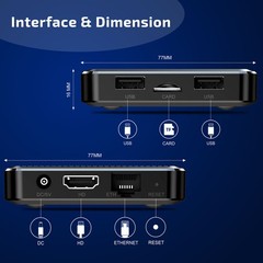 X98Q 11.0 Box Amlogic S905W2 UHD 4K Media Player 2.4G/5G D TJIT