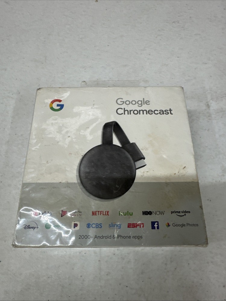 Google Chromecast (3rd Generation) – GA00439-US – Charcoal – SEALED