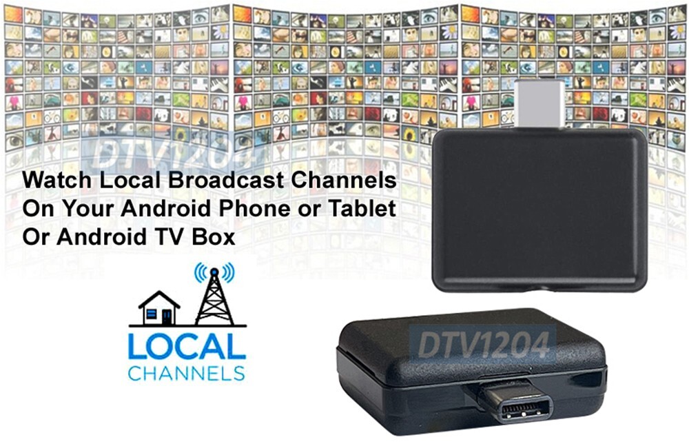 ATSC HD TV Tuner Dongle For Android Tablet Phone Watch Record Paue Live TV Shows