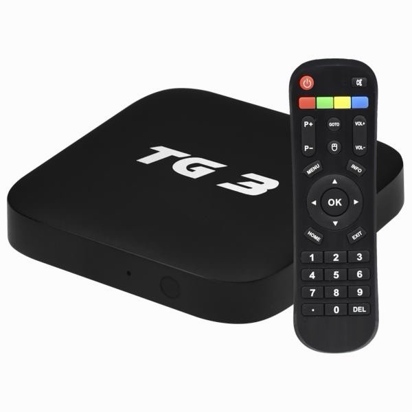 TG3 Media Streamer Box Model TG3 Black with Remote and Remote Control