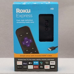 Roku Express HD Streaming Media Player 3930R with High Speed HDMI Cable Black