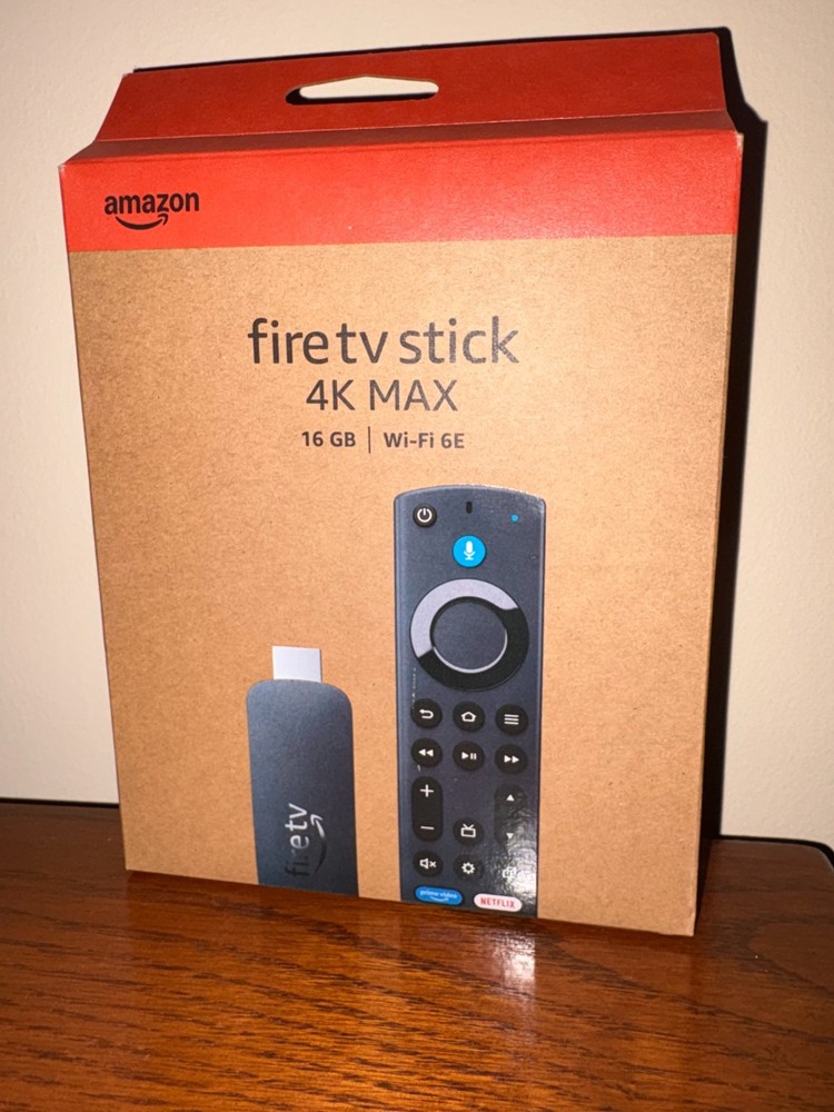 NEW: Amazon Fire TV Stick, 4K Max ,16GB ,Wi-Fi 6E, TV Remote Alexa Voice Control