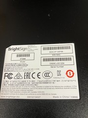 Lot of 2 BrightSign XT244 Digital Signage Players + 1) Power Adapter