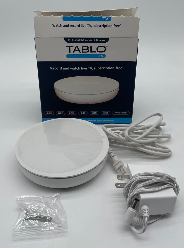 Tablo TV 4th Gen TF1282B-02-CN White 2-Tuner Over-The-Air DVR Streaming Player
