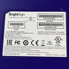 x7 BRIGHTSIGN XD MODEL XD1030 DIGITAL SIGNAGE MEDIA PLAYER