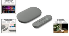 4K Smart TV Streamer with Voice Search Remote & 32GB Storage for Fast Access