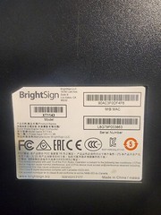 BrightSign XT1143 4K Digital Signage Player with Extended I/O, PoE Adapter