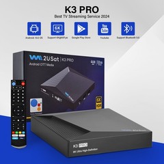 We2USat K3 PRO 6K IPTV Box Android 10 Dual Band WiFi Bluetooth 5.0 USA STOCK
