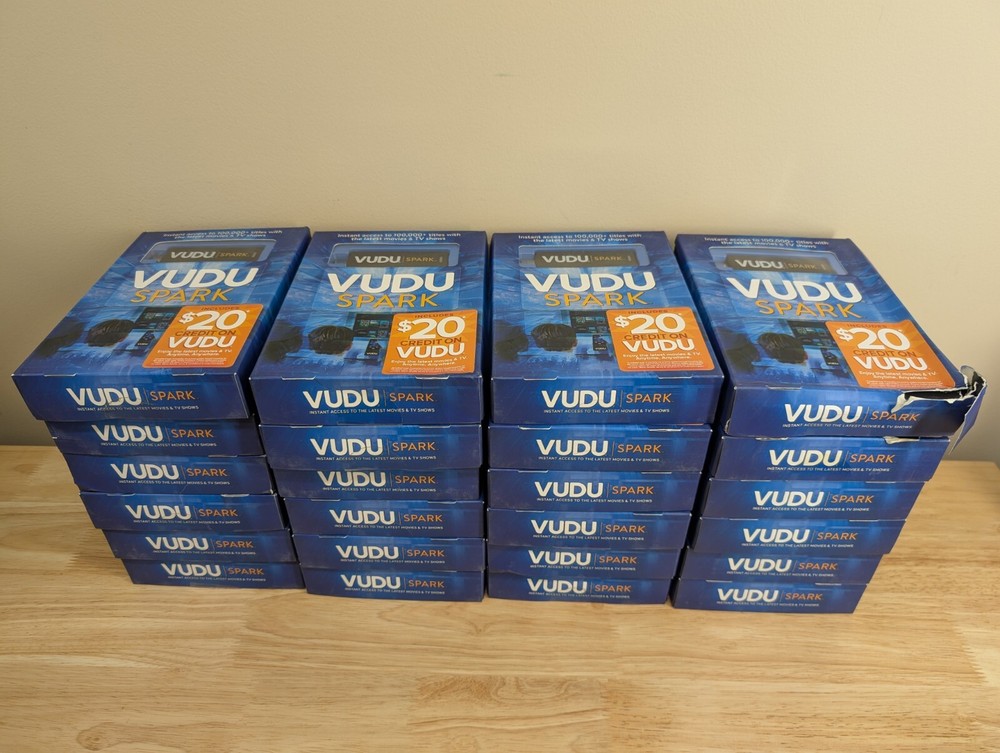 Lot of 24 – VUDU SPARK Digital Media Streamer – HDMI Streaming Stick