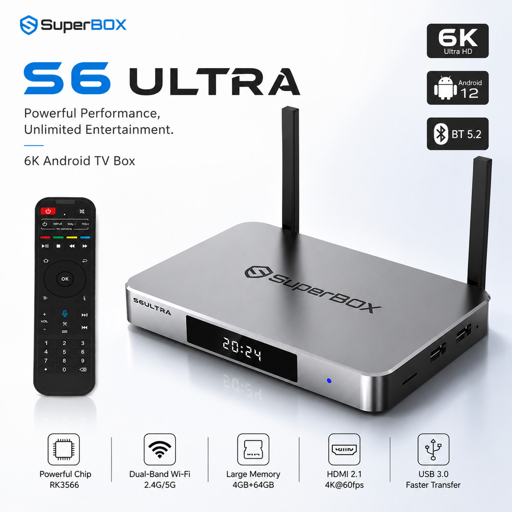 SuperBox S6 Ultra TV BOX -Authorized Distributor – Free Fast Ship