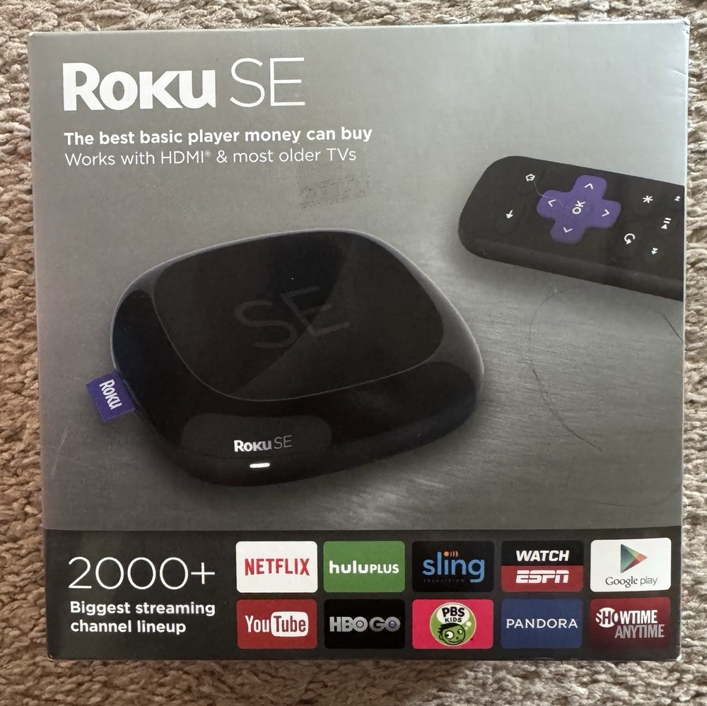 Roku SE Streaming Media Player HDMI Wi-Fi 1080p Black 2710SE